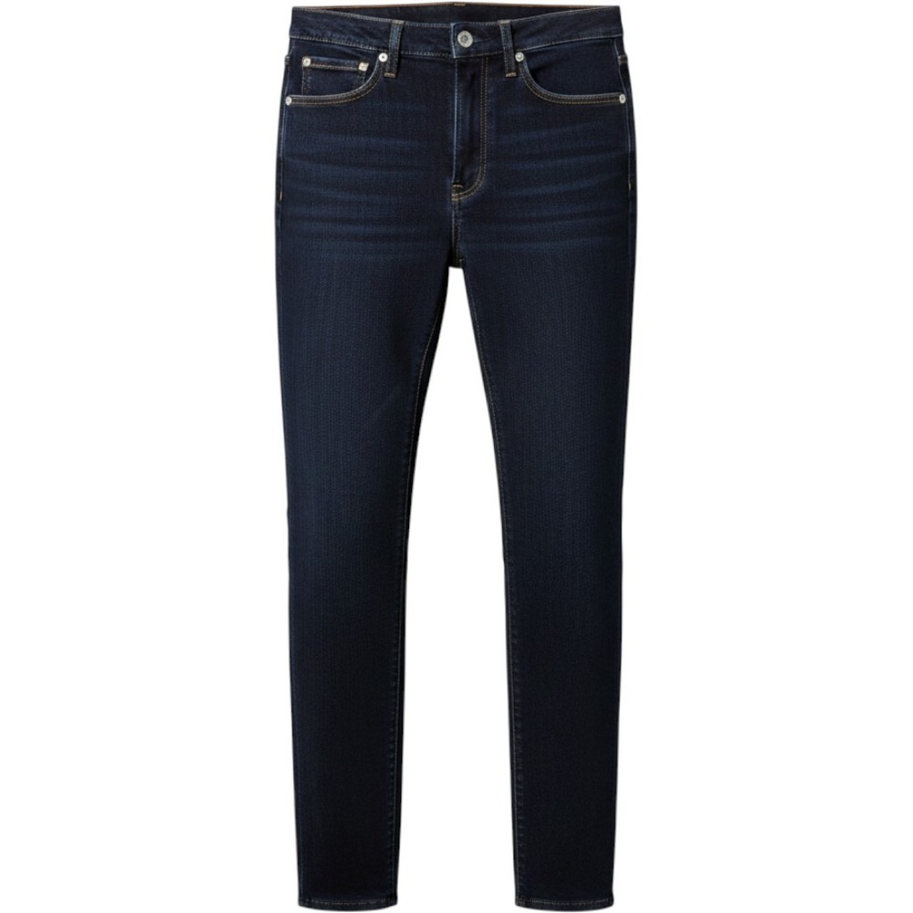 Women's rag & bone jeans high-waisted skinny denim style solid dark wash 25/29"